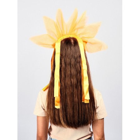 Carnival set "Clear Sun": rim, belt, ribbons, yellow-orange-2