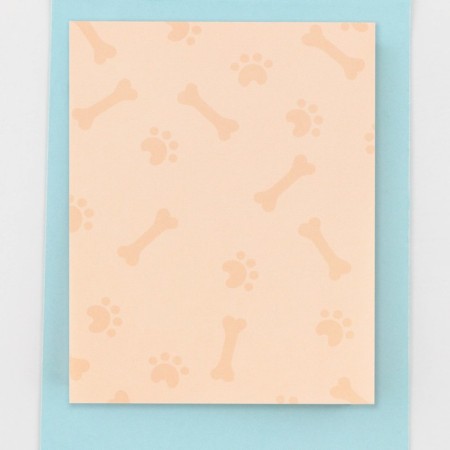 Paper block with torn sheets for records, “Corgi” 50 sheets.-4