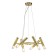 Suspended Indigo lamp, 13006/6p Gold. 6x28W, G9, 480x480x255/1365 mm