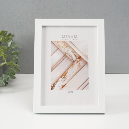 Photo frame Plastic Gallery 15x21 cm, 861 white (plastic screen)-1