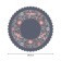 The tablecloth “Ethnic Flower Pattern”, Round, Saten, D = 150 cm