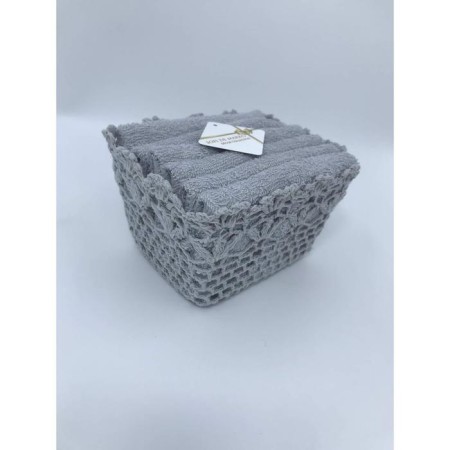 A set of napkins "Aglaya", size 30x30 cm - 6 pcs, color gray-1