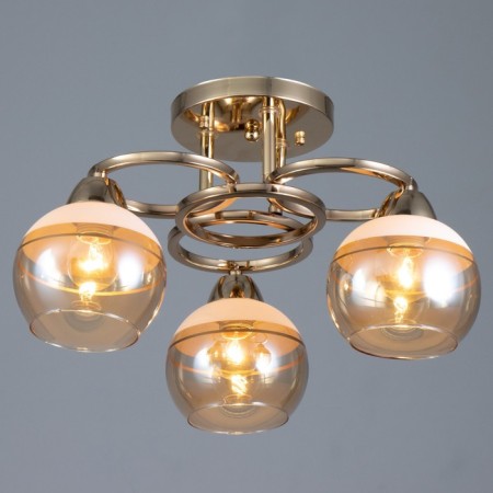 Iris chandelier 3he27 40W gold 42x42x23 cm Bayerlux-1