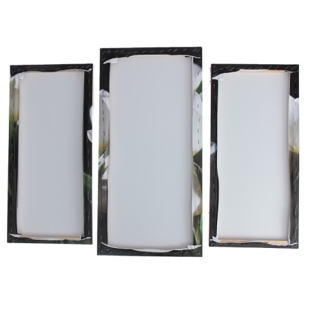 Modular picture "White Tulips" (2-25x52; 1-30x60) 60x80 cm-2