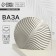 Vase for flowers decorative "Liszt", white, 15 x 14 x 2 cm.