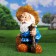Garden Figure "Dwarf Lesovik" 35x27x49cm