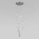 Suspended lamp with glass ceiling Lynn, 3W, G4, 25x25 cm