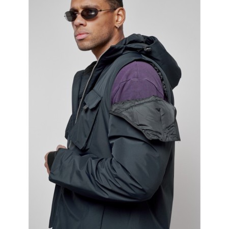Luy jacket transformer male winter, size 56, dark blue color-17