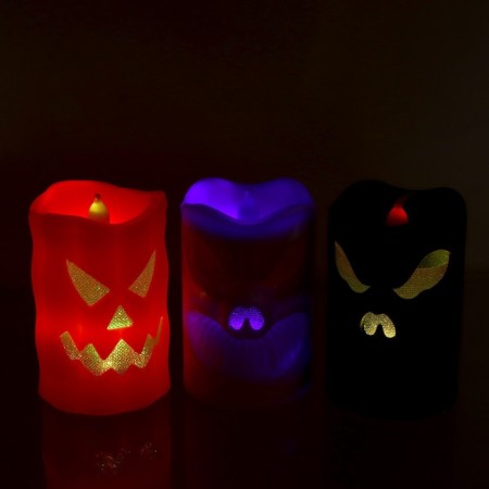 Candle LED "Halloween", species mix-8