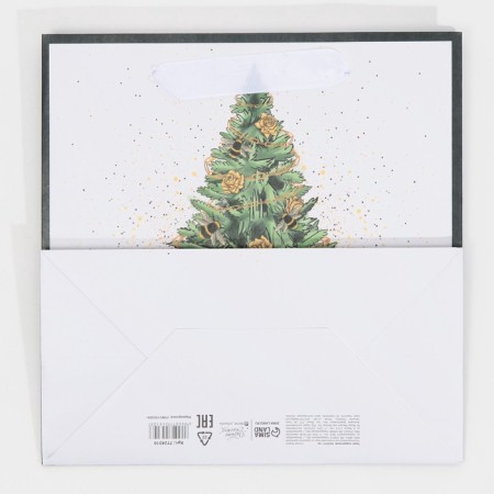 Laminated square “Gifts under the Christmas tree”, 22 x 22 x 11 cm, New Year-8