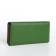 Women's wallet on magnet, green color