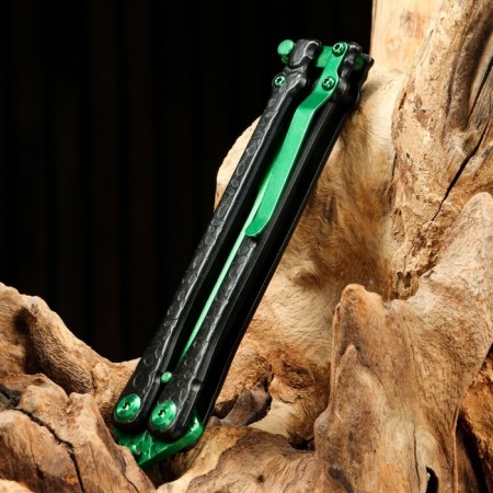 Balfish knife "God" green, steel - 440, handle - steel, 20 cm-6