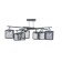 Caucasus "Cube" 8x60W E27 Black 61.5x61.5, x27cm