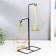 Summary metal, glass for 2 candles "Pyramid in the triangle" black 36x11x15 cm