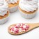 Confectionery sprinkling with a soft center "Pearls", silver, pink, 1.5 kg