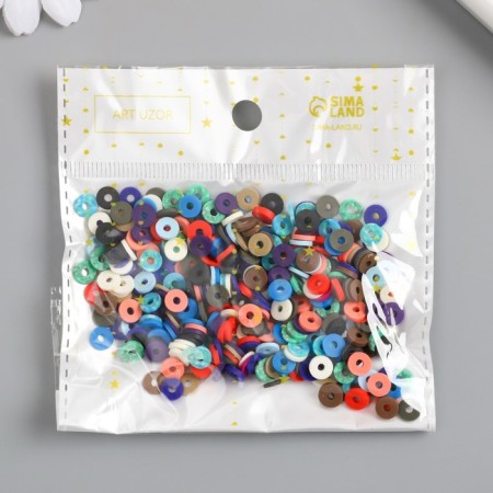 Beads for PVC Creativity "Ring Pink-violet" set ≈ 330 pcs 0.1x0.6x0.6 cm-3