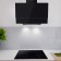 Delvento DLV52B1 hood, inclined, 750 m3/h, 3 speeds, 50 cm, black