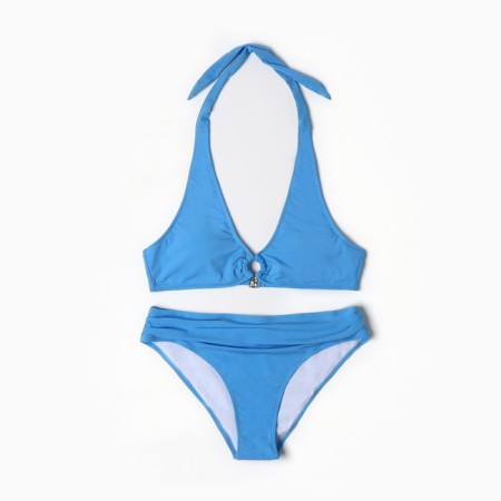 Separate female swimsuit, blue color, size 40
