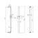 Showing stand IDDIS Slide Sli70wli17, 62x124x696 mm, holder, stainless steel, white