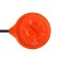 Fishing rod winter balalaika, orange color, HFB-22