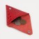 Case for coins/headphones on the button, red color