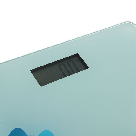 Floor Libra Energy EN-419D, electronic, up to 180 kg, glass, "butterflies"-1
