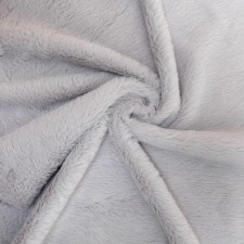 Lock with a knitted -based fur, 50 × 50 cm, gray color