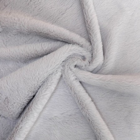 Lock with a knitted -based fur, 50 × 50 cm, gray color