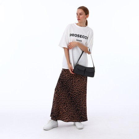 Female bag Textura, average size, dark gray color-10