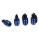 Torso valve cap, grenade, blue, set 4 pcs