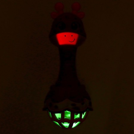 Musical toy "Funny giraffes", sound, light, yellow color-8
