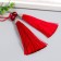Decor for creativity Textile "Brush with a bead" Brick set 2 pcs 10x1 cm