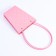 Flower bag embossed pink moisture-resistant, 17x17-11.5x11.5-20 cm
