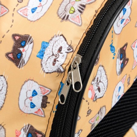 Animal Obel Bag "Sherwood Cats" No. 2, 40x30x35 cm, gray design-6