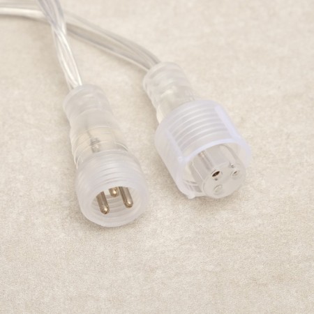 Garland "Network" 2 × 1.5 m, IP44, UMS, transparent thread, 192 LED, Blue glow, 220 V-5