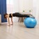 Fitball ONLYTOP, D = 75 cm, 1000 g, anti -wings, blue color