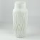 Paradise flower vase of white glass 30 × 13 × 13 cm