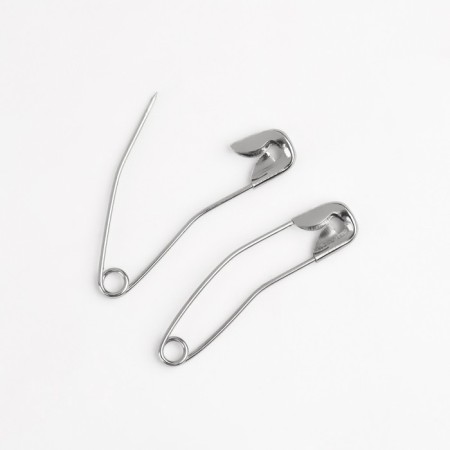 Drilling engines, curved, 38 mm, 10 pcs, silver color-2