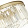 Suspended chandelier ST LUCE. SL1624.203.08. Ercolano. 6x40 W, E14, 55x55x18 cm, Shampan