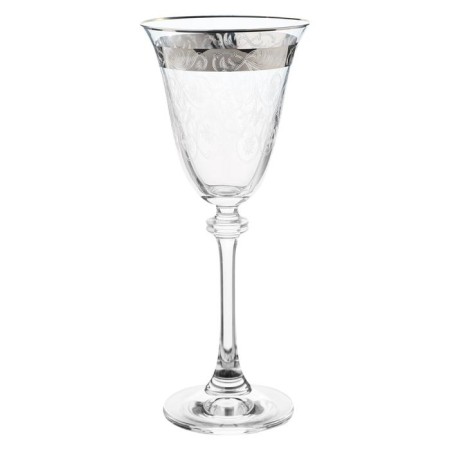 A set of glasses for the white wine asio, the Panto, platinum tape decor, 185 ml X 6 pcs.