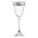 A set of glasses for the white wine asio, the Panto, platinum tape decor, 185 ml X 6 pcs.