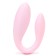 Vibrator for steam oats, flexible, silicone, remote control, pink