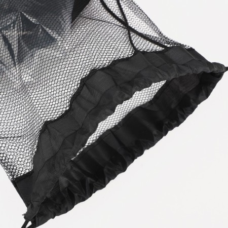 Bag for shoes on the lace, black color-1