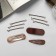 Invisible hair "Atlas" (set 9 pcs) 5 cm, coffee