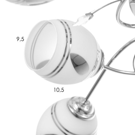 Annet chandelier 8x40W E27 Chrome Model: 2800087-5