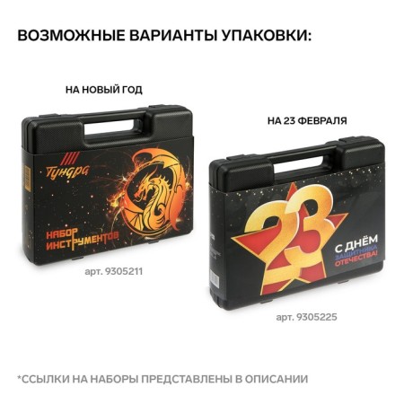 Набор инструментов в кейсе ТУНДРА, универсальный, 31 предмет-3