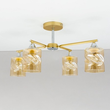 Cutilux Cutilux chandelier CL137142 60x40x29 cm, 4x60W, E27, yellow color-8