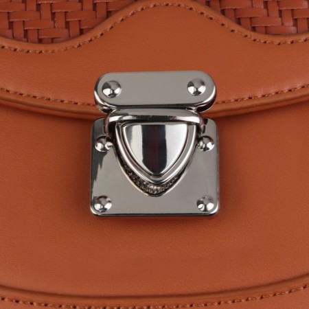 Bag's fastener, 3.3 × 3.8 cm, silver color-4