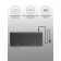 Keyboard A4Tech FSTYLER FX61 Gray USB Slim Led (FX61 Grey)