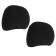 Caps on the headrest, black, set 2 pcs